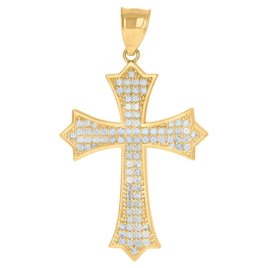 10Kt Gold Cz Pendant