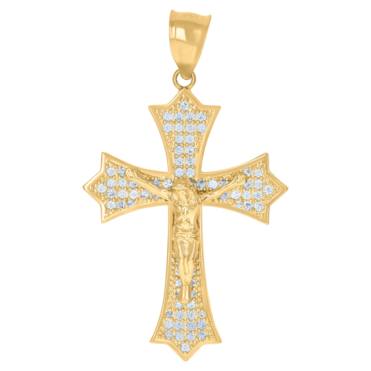 10Kt Gold Cz Pendant