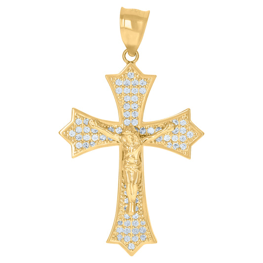 10Kt Gold Cz Pendant