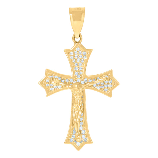 10Kt Gold Cz Pendant