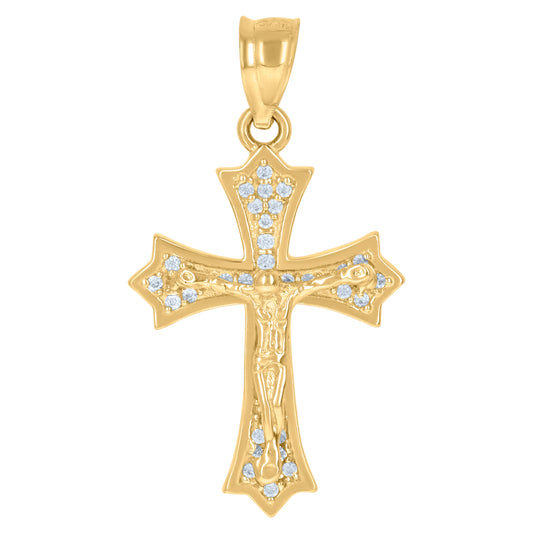 10Kt Gold Cz Pendant