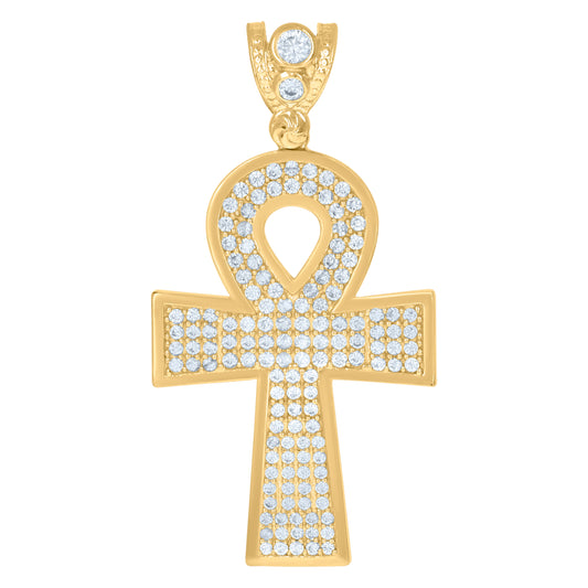 10Kt Gold Cz Pendant
