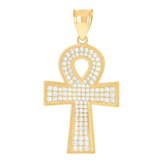 10Kt Gold Cz Pendant