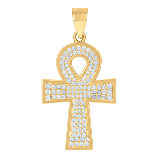 10Kt Gold Cz Pendant