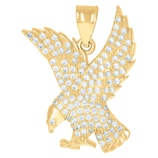 10Kt Gold Cz Pendant