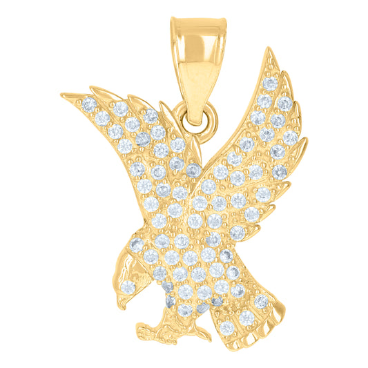 10Kt Gold Cz Pendant