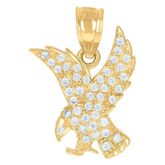 10Kt Gold Cz Pendant