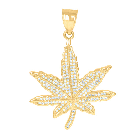 10Kt Gold Cz Pendant