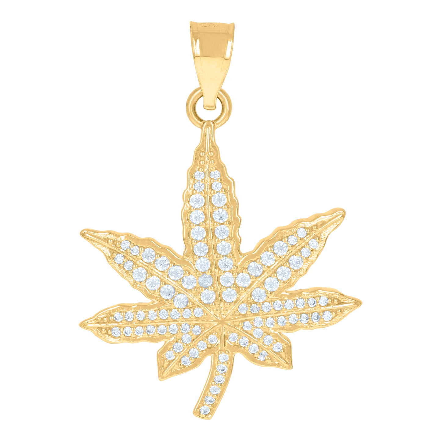 10Kt Gold Cz Pendant