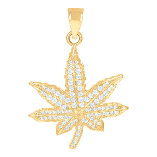 10Kt Gold Cz Pendant