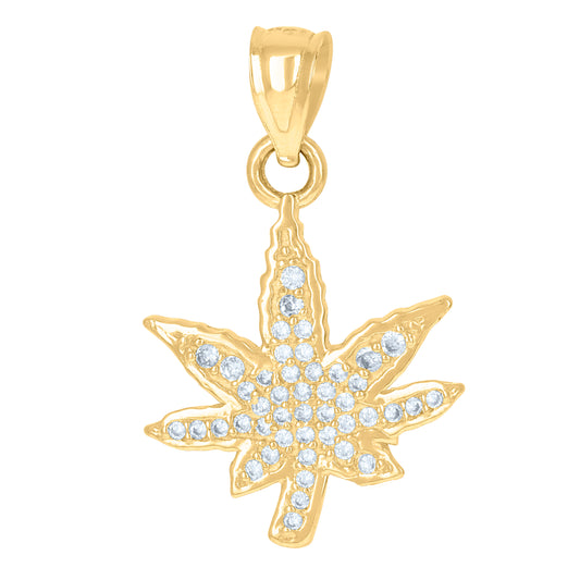 10Kt Gold Cz Pendant
