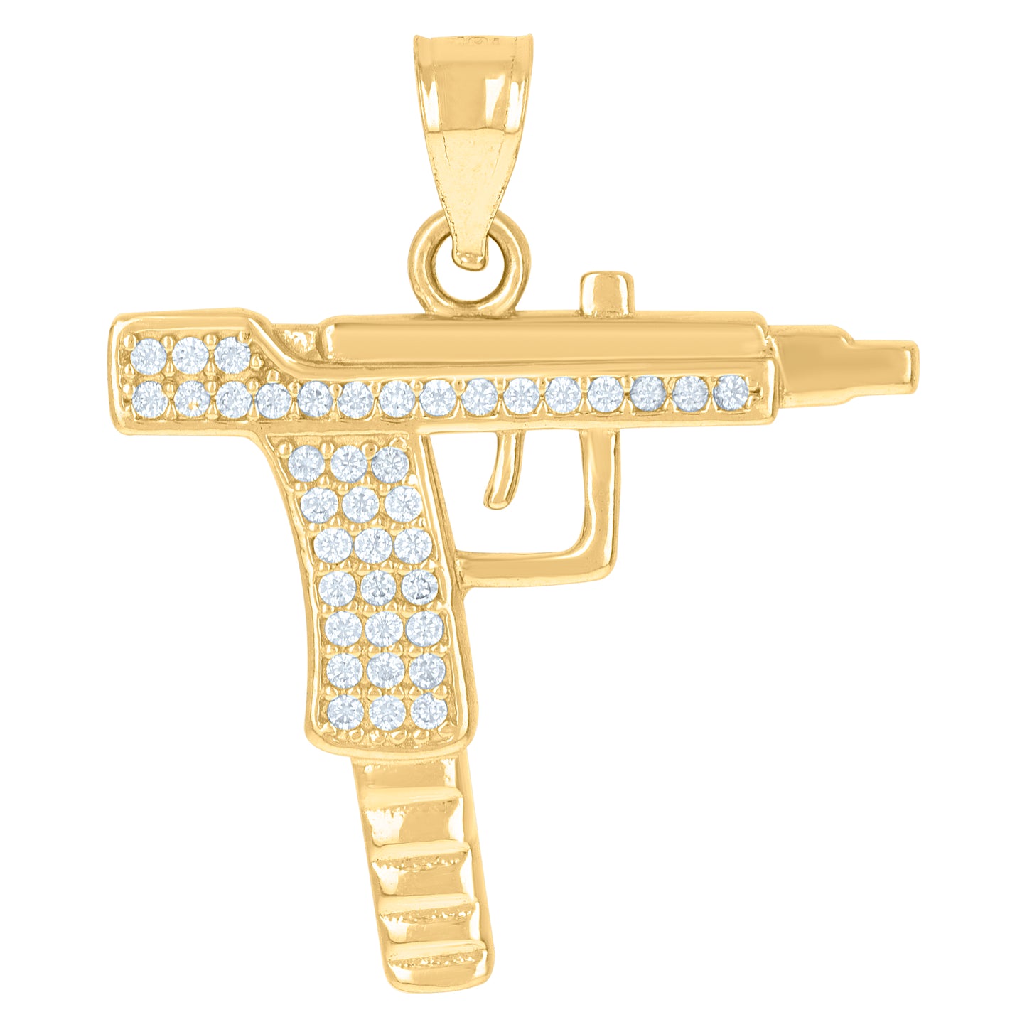 10Kt Gold Cz Pendant
