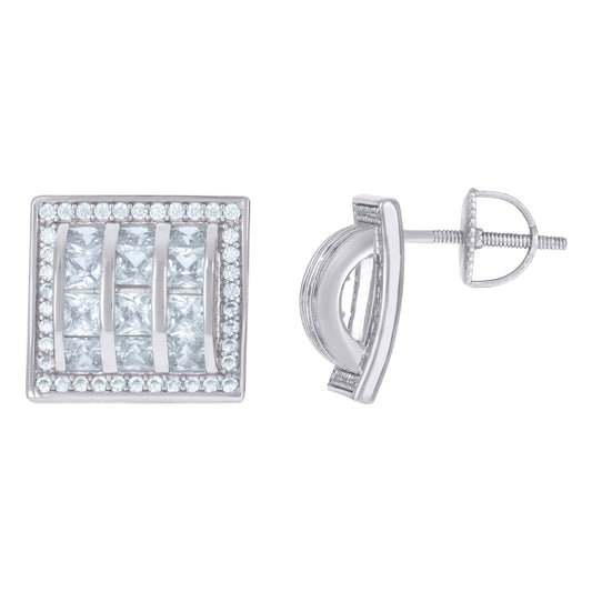 925 Sterling Silver Cz Earrings