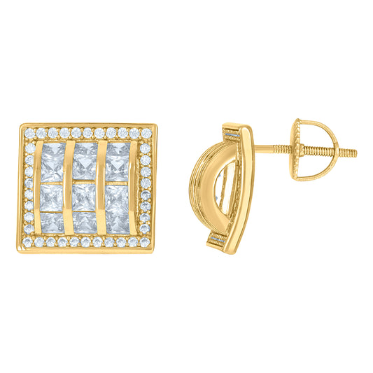 925 Sterling Silver Cz Earrings