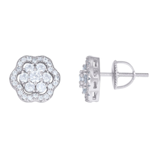 925 Sterling Silver Cz Earrings