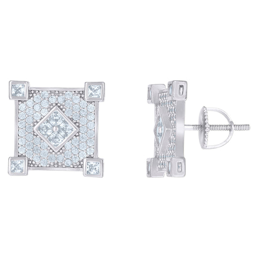 925 Sterling Silver Cz Earrings