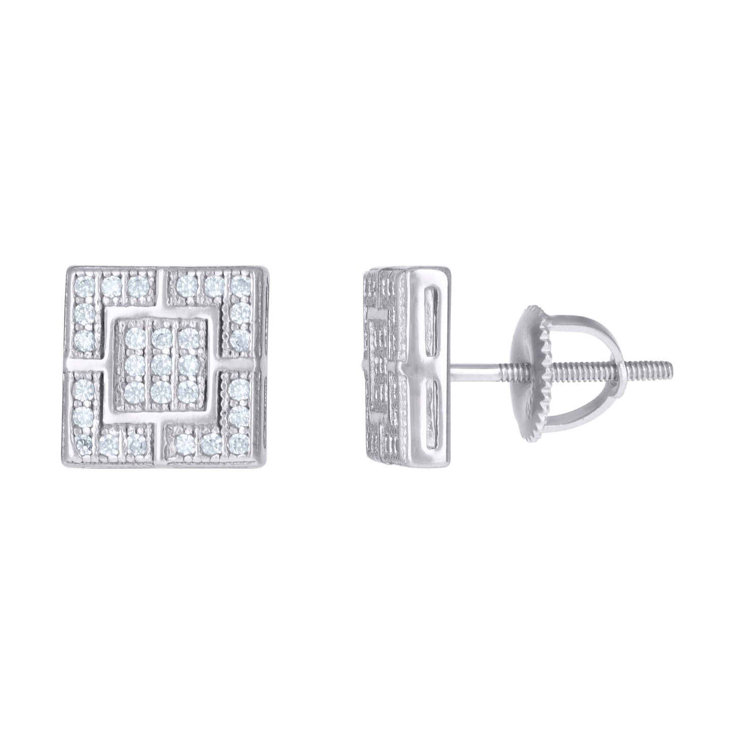 925 Sterling Silver Cz Earrings