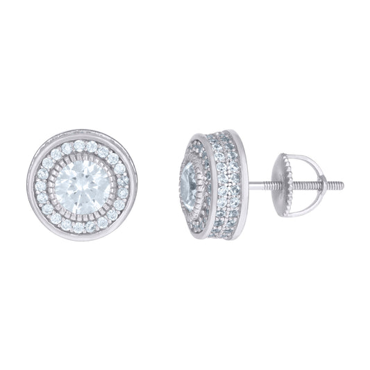 925 Sterling Silver Cz Earrings