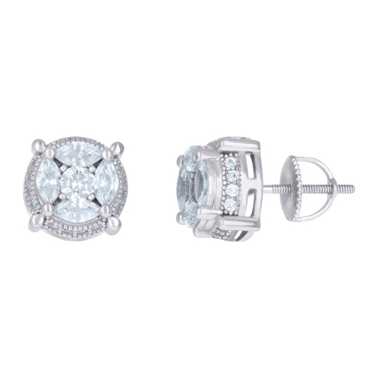 925 Sterling Silver Cz Earrings