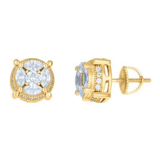 925 Sterling Silver Cz Earrings
