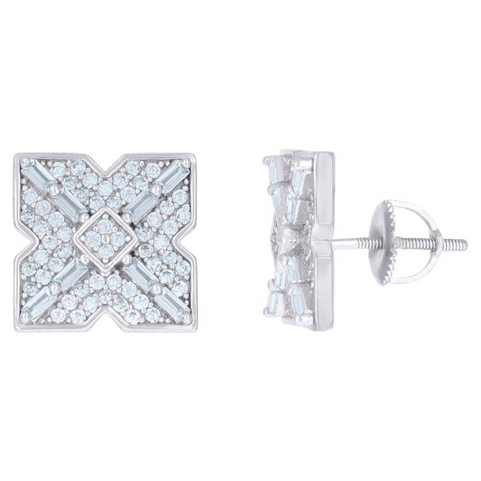 925 Sterling Silver Cz Earrings