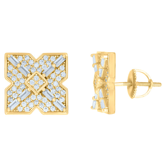 925 Sterling Silver Cz Earrings