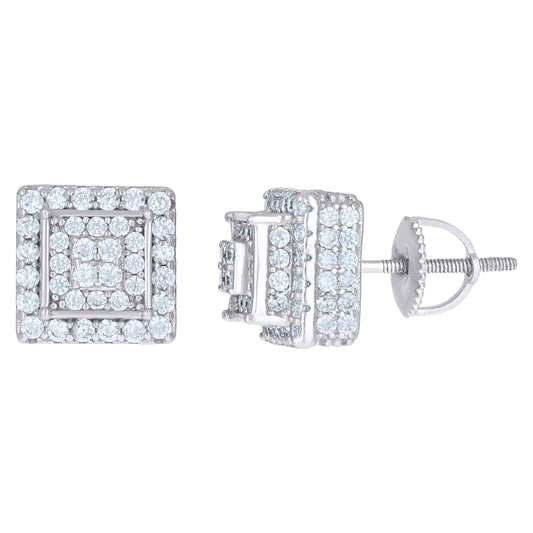 925 Sterling Silver Cz Earrings