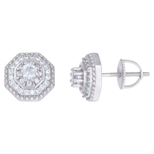 925 Sterling Silver Cz Earrings