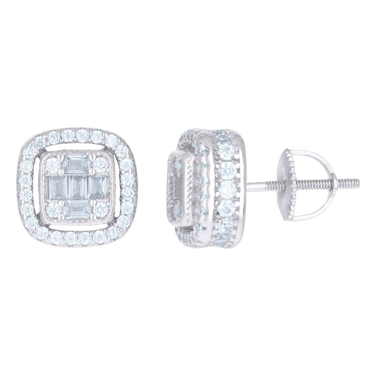 925 Sterling Silver Cz Earrings