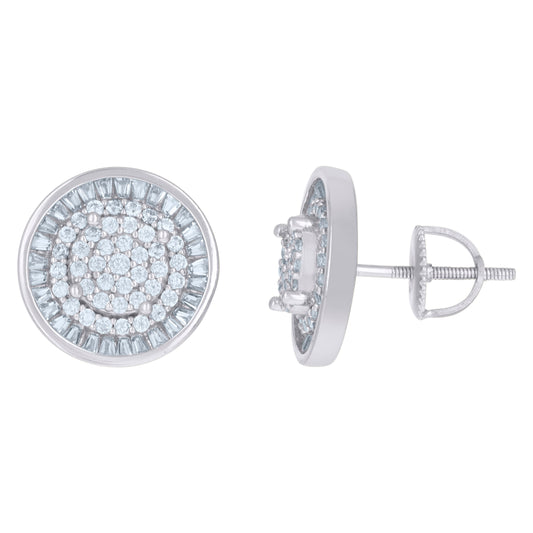 925 Sterling Silver Cz Earrings
