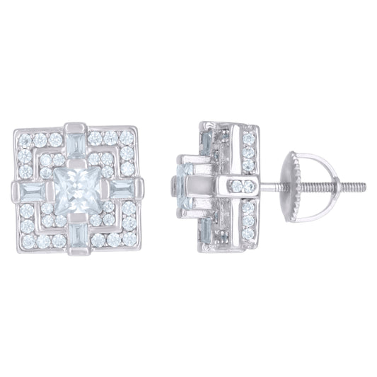 925 Sterling Silver Cz Earrings