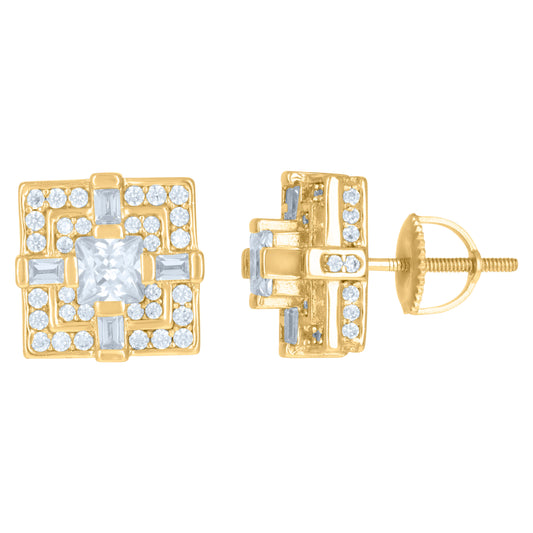 925 Sterling Silver Cz Earrings