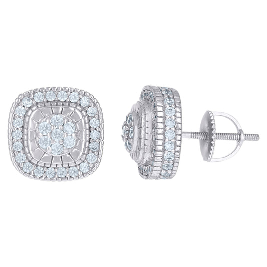 925 Sterling Silver Cz Earrings