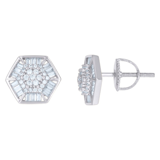 925 Sterling Silver Cz Earrings