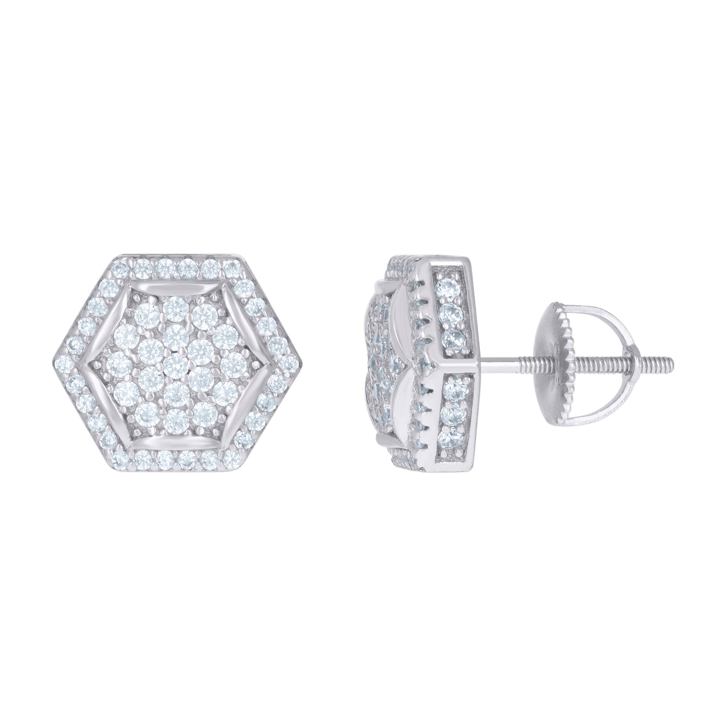 925 Sterling Silver Cz Earrings