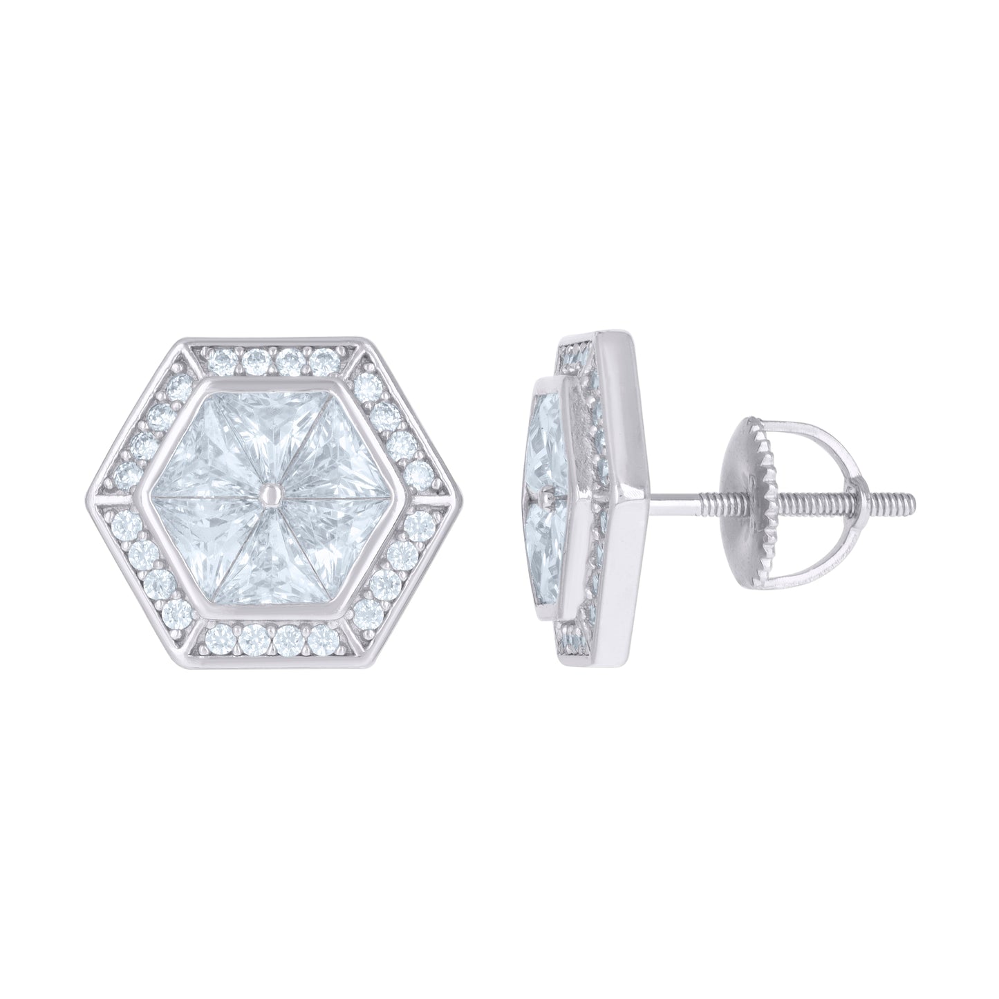 925 Sterling Silver Cz Earrings