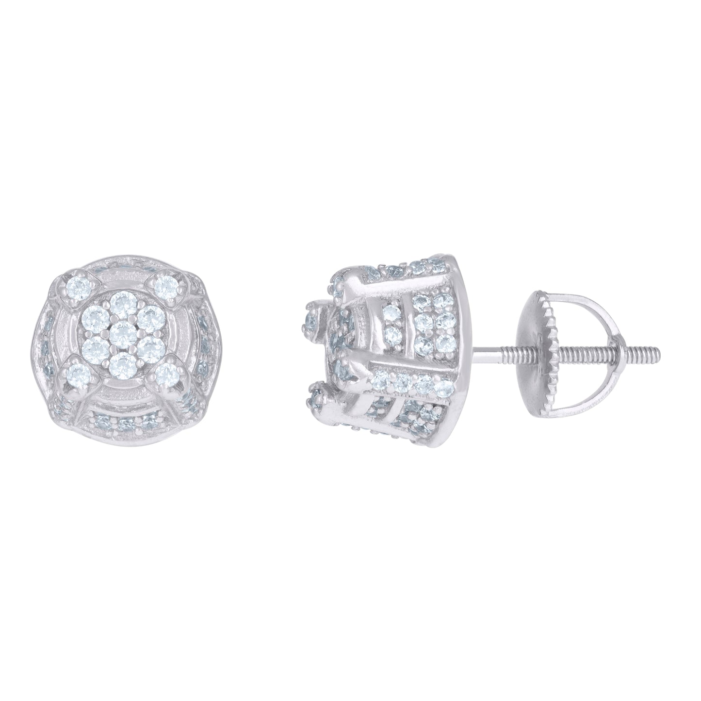 925 Sterling Silver Cz Earrings