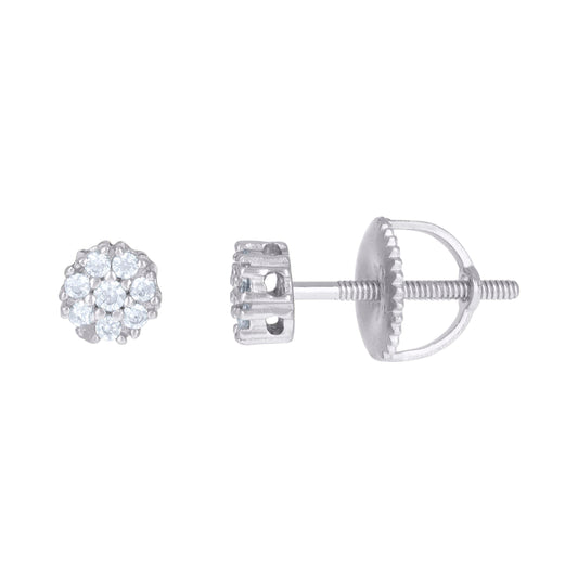 925 Sterling Silver Cz Earring