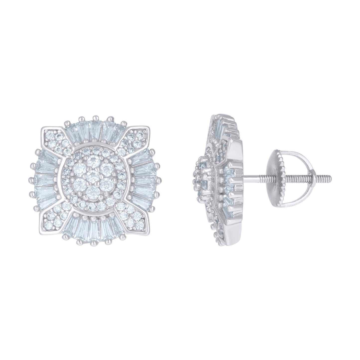 925 Sterling Silver Cz Earrings