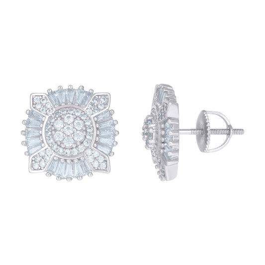 925 Sterling Silver Cz Earrings