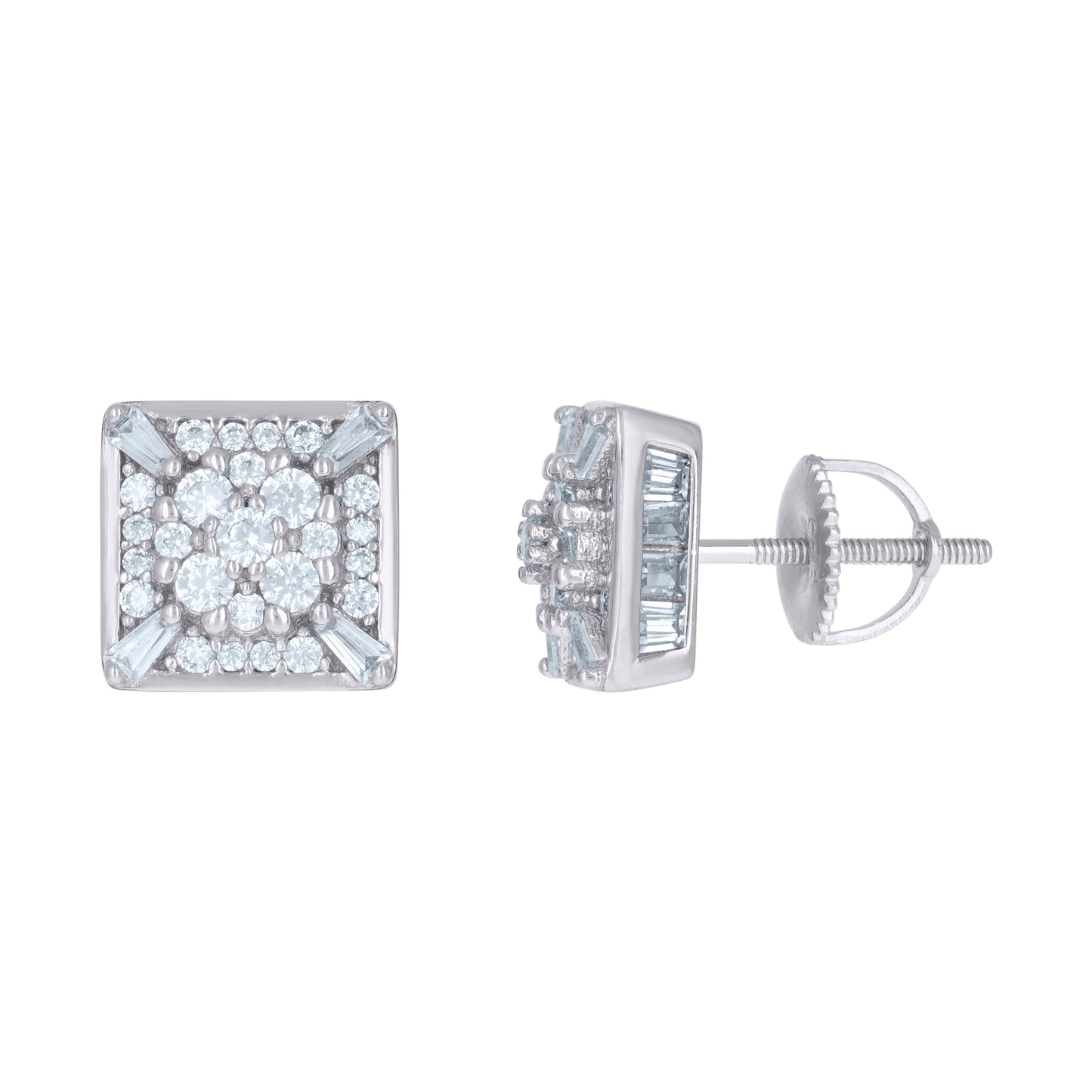 925 Sterling Silver Cz Earrings