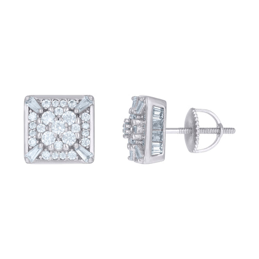 925 Sterling Silver Cz Earrings