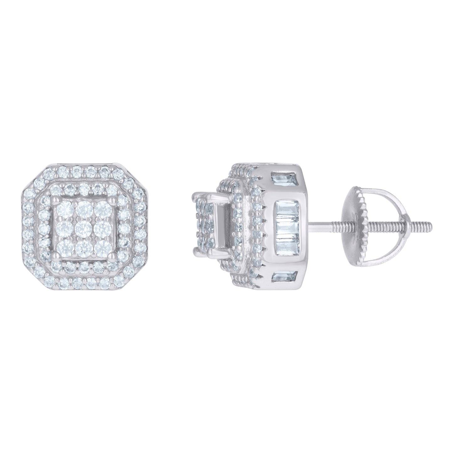 925 Sterling Silver Cz Earrings