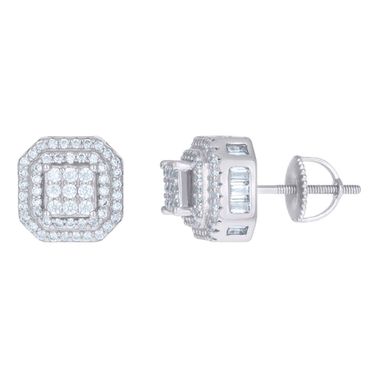 925 Sterling Silver Cz Earrings