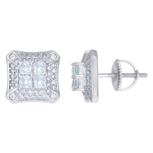 925 Sterling Silver Cz Earrings