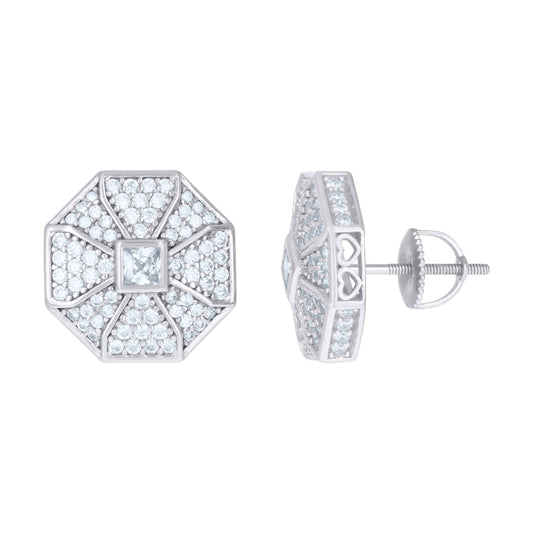 925 Sterling Silver Cz Earrings