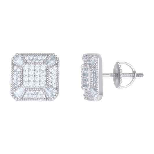 925 Sterling Silver Cz Earrings