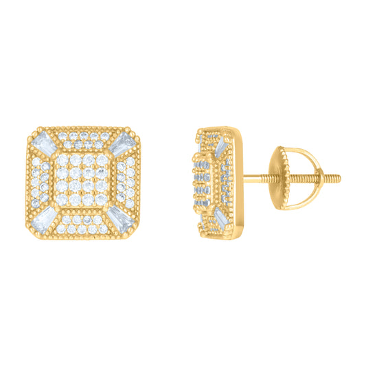 925 Sterling Silver Cz Earrings