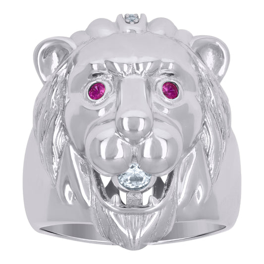 925 Sterling Silver Cz Ring Sz8