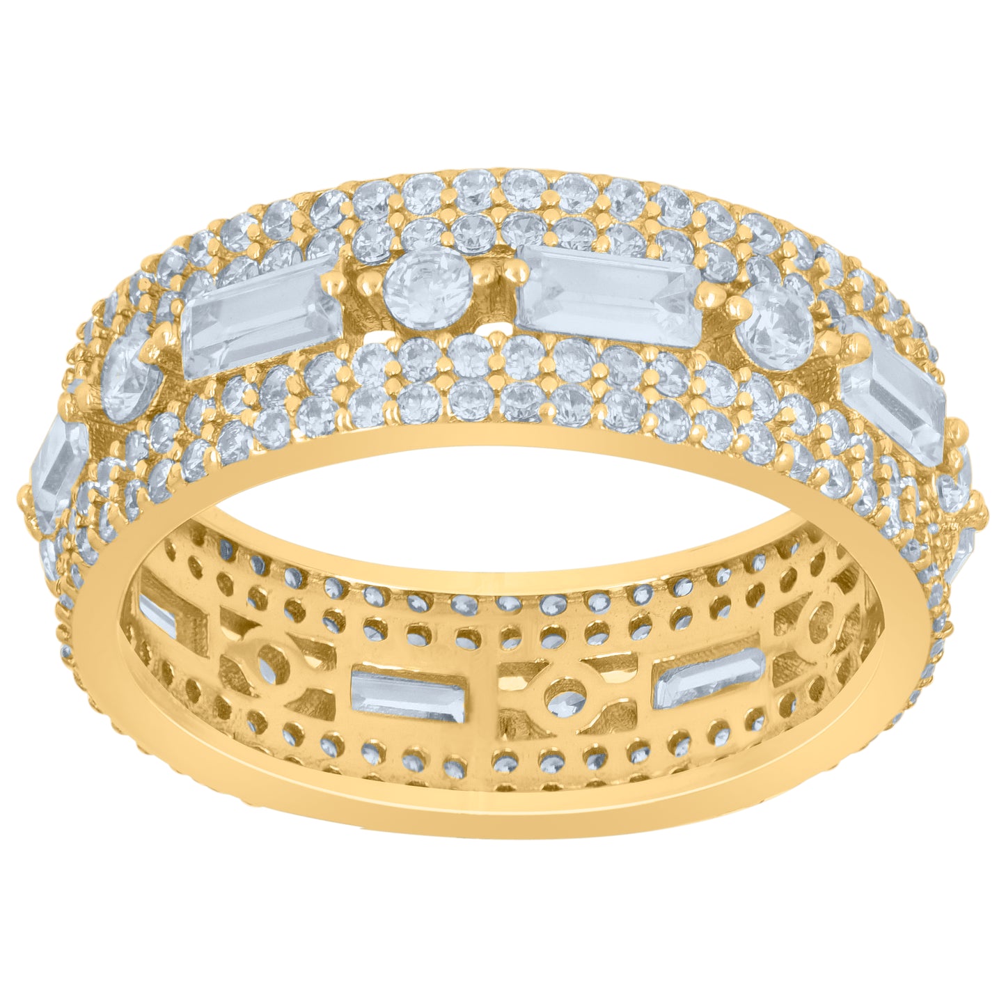 925 Sterling Silver Cz Ring S6